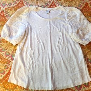 Chicos white tee size 2